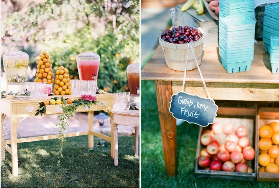 Mesa de frutas boda