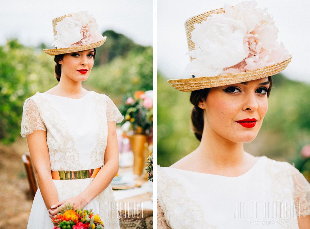 novia con sombrero novia con sombrero