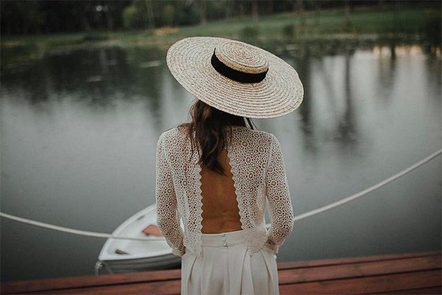 novia con sombrero novia con sombrero